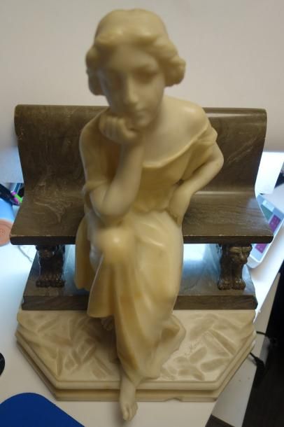A. Moriggi. 


Jeune femme pensive assise...
