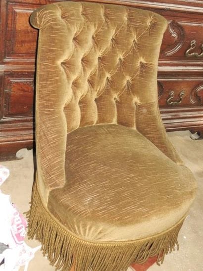 Paire de chaises crapaud.

Fin du XIXème...