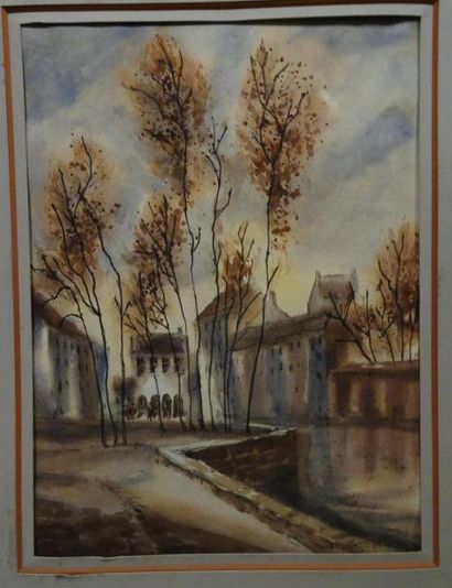 Aimé STEINLEN

Rempart arboré.
Aquarelle...