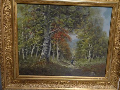 I. HENRY


Personnages sur un chemin de sous-bois.

Deux...