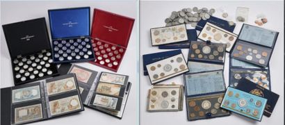 Ensemble de 

- 250 billets de banque environ,...