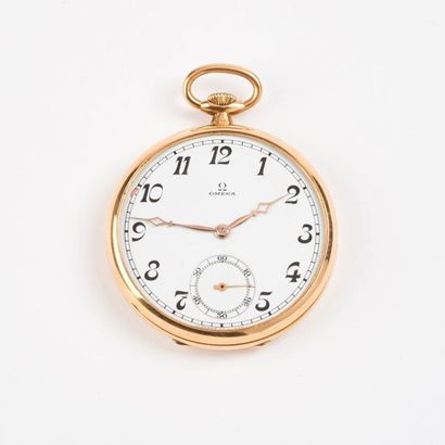 OMEGA


Montre de gousset en or jaune (750).

Cadran...