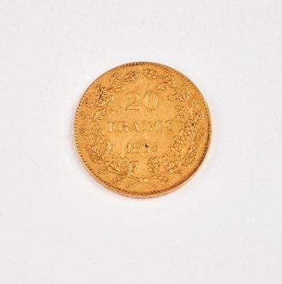 BELGIQUE 

Pièce de 20 francs en or 1865....