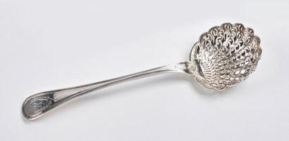 Cuillère à saupoudrer en argent (950), modèle...