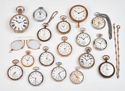 Quinze montres de gousset et deux montres...