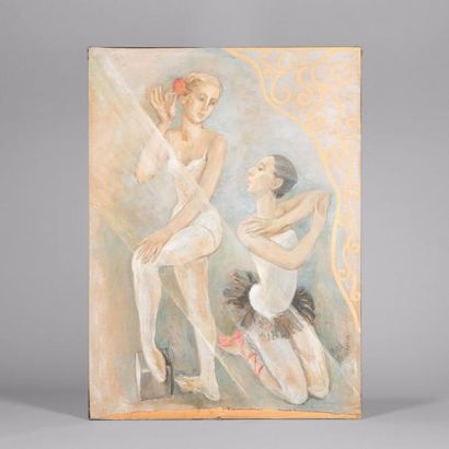 Irina MAKAROVA (1950) 

Ballerines au repos.

Huile...
