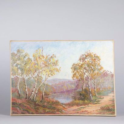 Jeanne REIMBOLTE (1872-1943)

Bord d'étang.

Huile...