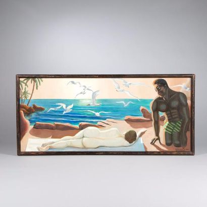 R. POUMARAT (XXe siècle)

Le sommeil au bord...