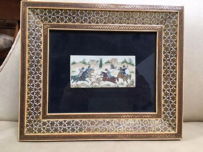 Ecole Persane

Chasse au lion.

Miniature...