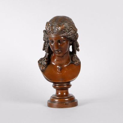Dans le goût de l'antique

Buste de bacchante.

Bronze...