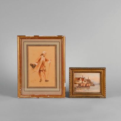 Louis VALLET (1856-1940)

Petit Marquis

Fusain,...