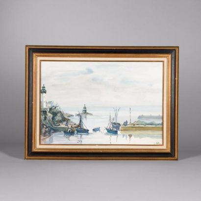 Eliane PETIT de LA VILLEON (1910 - 1969 )

Paysage...