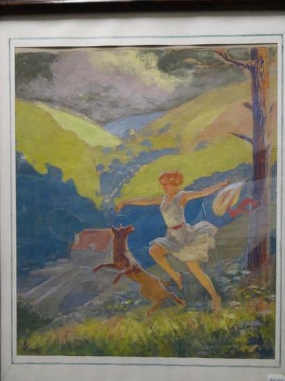 Ecole du XXème siècle


Jeune femme et chien...
