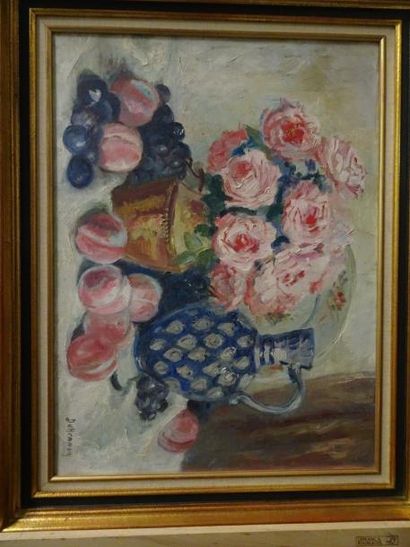 DUHENNOY


Nature morte aux roses.

Signée...