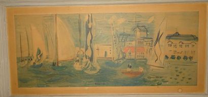 D'après Raoul DUFY


Port animé de voiliers.

Reproduction.

37...