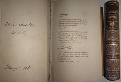 Pierre LAFOREST


Pensées choisies. Limoges,...