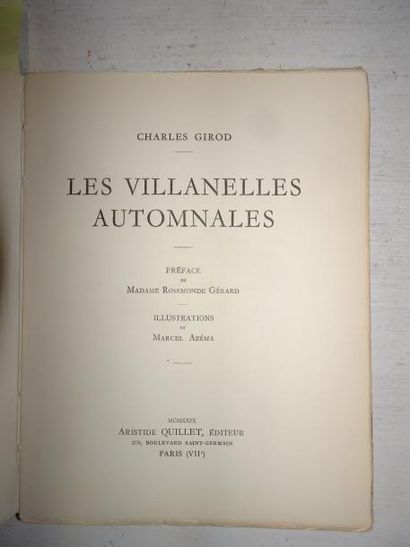 Charles GIROD


Les Villanelles automnales.

Ill....