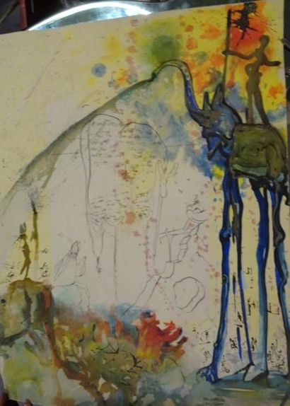 D'après Salvador DALI


Eléphant.

Lithographie...