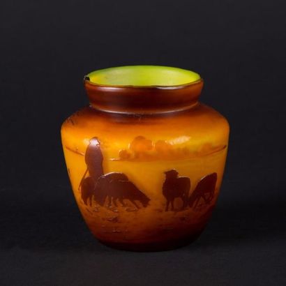 MULLER


Vase ovoïde à col légèrement évasé.

Epreuve...