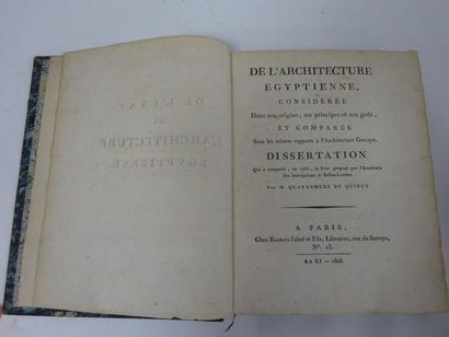 QUATREMERE de QUINCY (Antoine Chrysostome)


De...