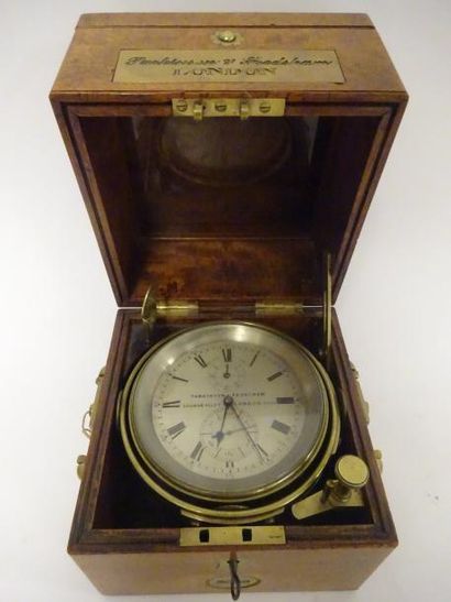 Chronomètre de marine de deux jours, en laiton,...