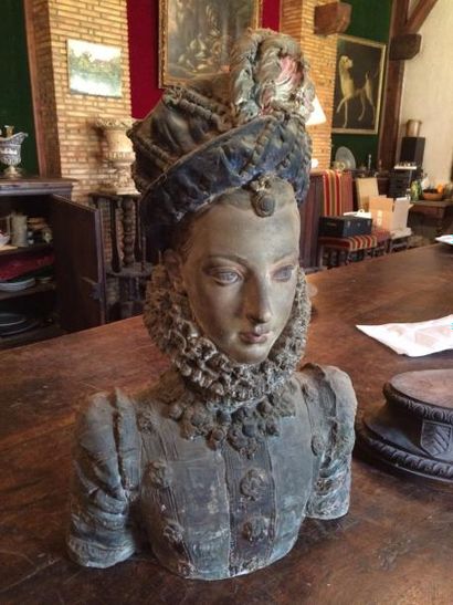 Buste de Françoise de la Rochefoucauld, épouse...