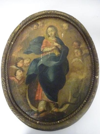Ecole espagnole du XVIIIème siècle

La Vierge...
