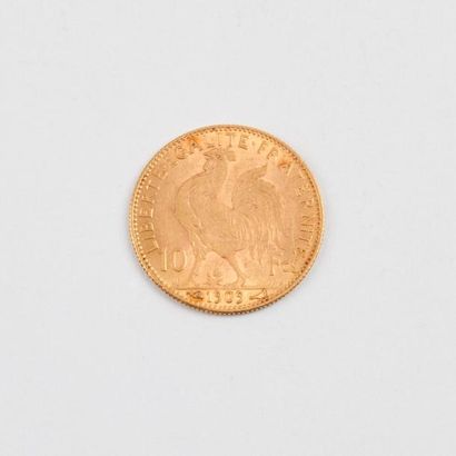 France
Une pièce de 10 Francs en or, IIIème...