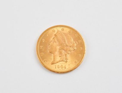 Pièce de 20 dollars, 1904, type Liberty....