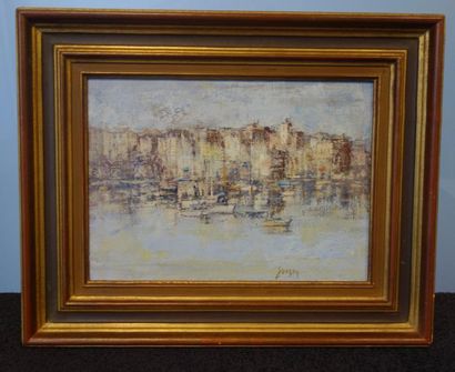 Claude SANZET (Né en 1941) 


Barques au...