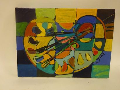 Christian JODIN (1968) 


La palette de l'artiste....