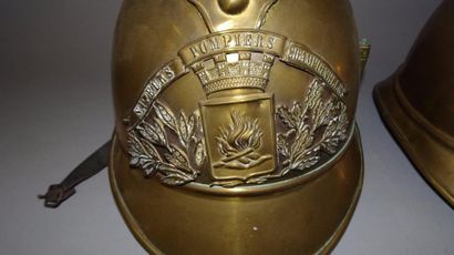 Deux casque de Sapeur-Pompier. Modèle 1885...