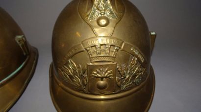Deux casque de Sapeur-Pompier. Modèle 1885...