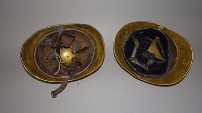 Deux casque de Sapeur-Pompier. Modèle 1885...