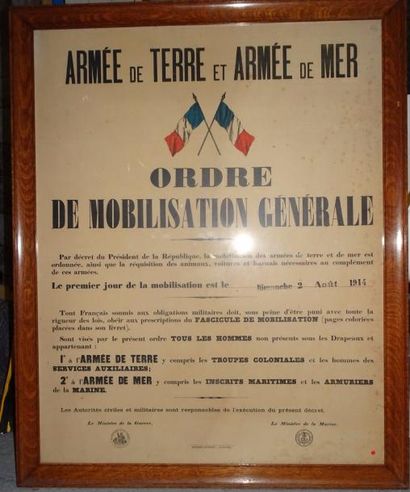 Belle affiche de mobilisation générale du...