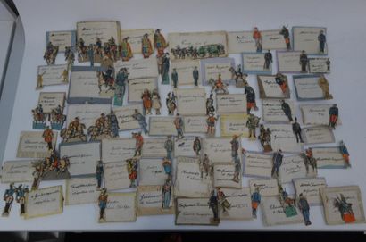 Ensemble de soldats des campagnes napoléoniennes...