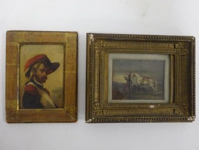 Ecole du XIXème siècle

- Portrait d'un soldat...