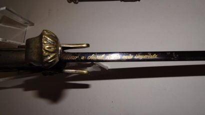 FRANCE

Sabre de cavalerie en laiton argenté.

Garde...