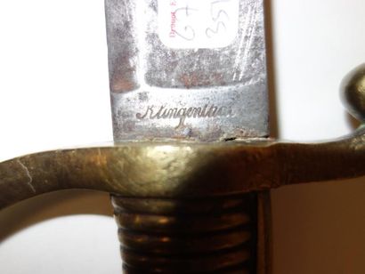 FRANCE

Deux sabres briquets d'infanterie,...