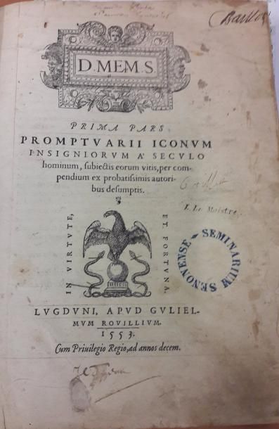 Guillaume ROUILLE 

Promptuarium iconum ac...