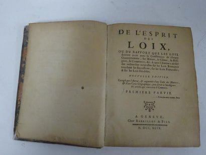 Charles de SECONDAT, Baron de MONTESQUIEU...