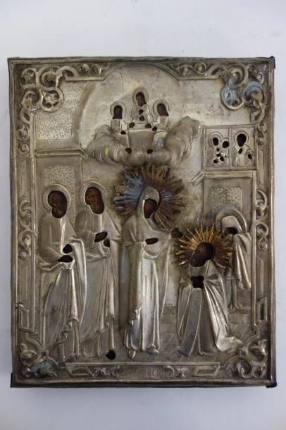 RUSSIE


Vierge entourée de saints. 

Icône...