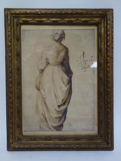 Etude d'après Raphaël, probablement du XVIIème...