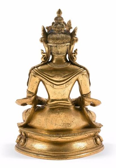 TIBET - XIXE SIÈCLE

Statuette d'Amitayus...
