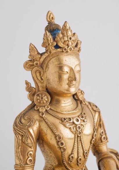 TIBET - XIXE SIÈCLE

Statuette d'Amitayus...