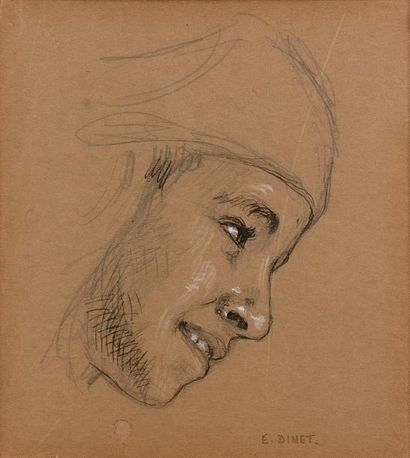 Etienne ALPHONSE DINET (1861-1929)

Visage.
Dessin...