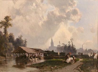 Eugène CICERI (1813-1890)

Lavandières.
Huile...