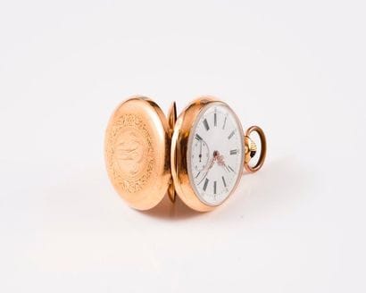 Montre de gousset en or jaune (750).

Couvercle...