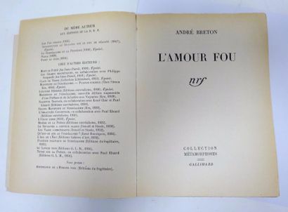 BRETON (André)


- L’Amour Fou. 

Paris,...