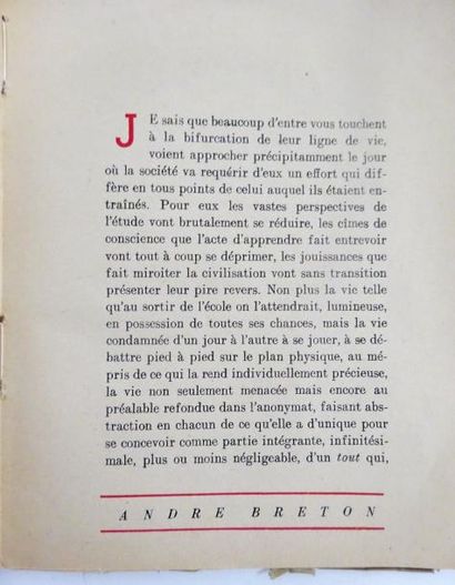 BRETON (André)


- L’Amour Fou. 

Paris,...
